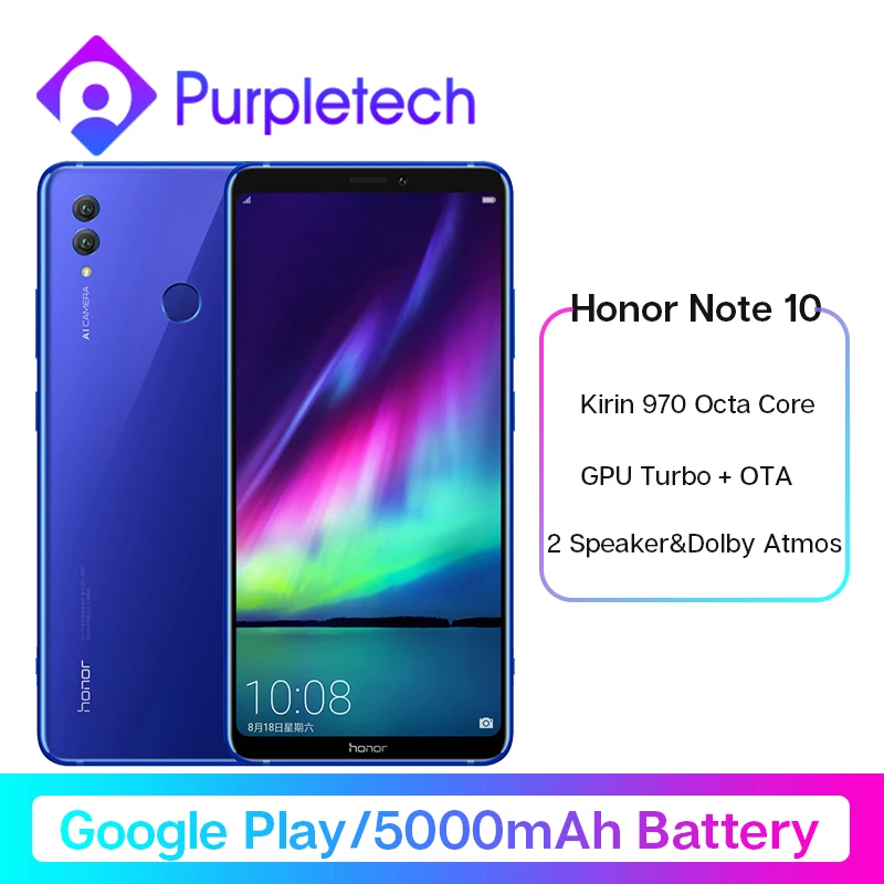 Original Honor Note 10 Google Play Smartphone Kirin 970 Octa core 6.95 inch 24MP+16MP AI Cameras 5000mAh Moblie Phone Android Original Honor Note 10 Google Play Smartphone Kirin 970 Octa core 6.95 inch 24MP+16MP AI Cameras 5000mAh Moblie Phone Android