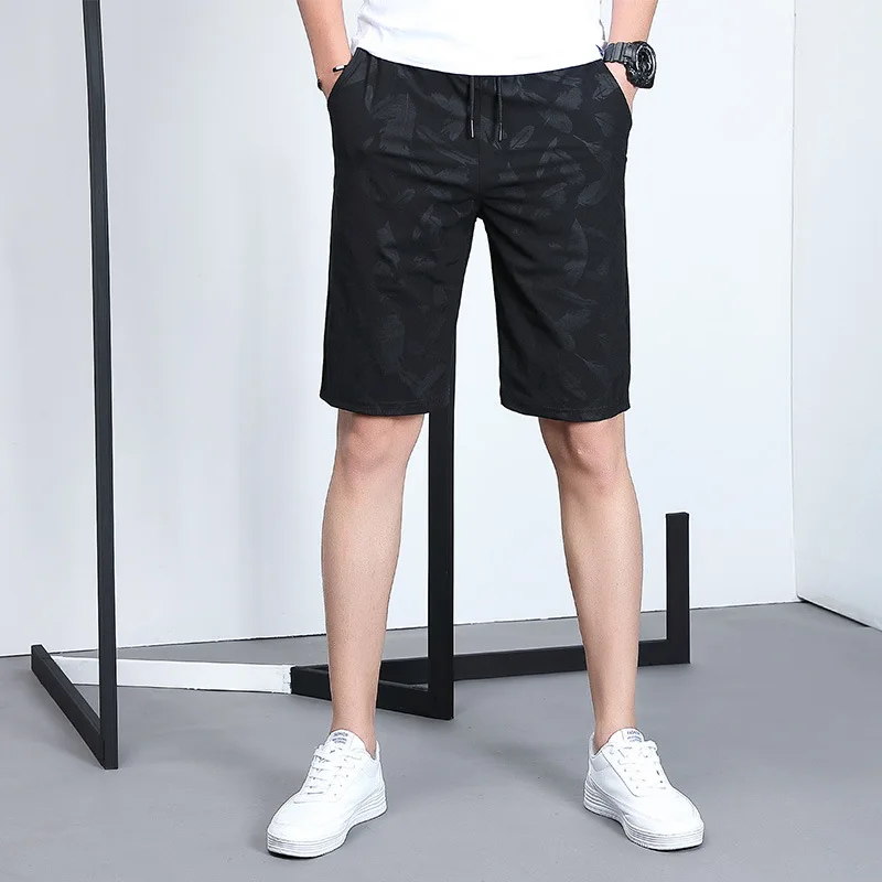 

Summer Loose-Fit MEN'S Beach Pants Short Athletic Pants Quick-Dry Casual Shorts Breeches Large Size Flower Pants Large Trunks