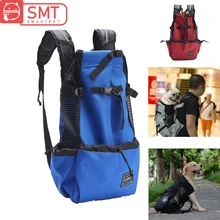 Дышащая Сумка-переноска для собак для больших собак золотой ретривер рюкзак с изображением бульдога Регулируемая большая собака дорожные сумки товары для домашних животных