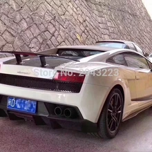 Для Lamborghini Gallardo LP540/LP550/LP560 2007- из настоящего углеродного волокна задний багажник спойлер крыло украшение