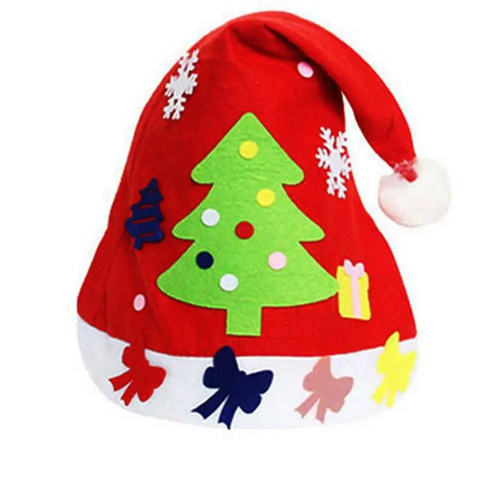 1 шт., Детские креативные шляпы из нетканого материала, рождественский подарок, Креативные украшения, Товары для детей, поделки ручной работы, художественные игрушки - Цвет: Коричневый