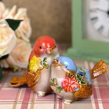 

COUPLE BIRD WEDDING BIRTHDAY GIFT NORDIC HOME DECORATIONS CERAMIC CRAFTS