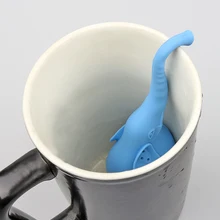 1 шт силиконовый ситечко для чая с изображением слона в форме животного, ситечко для чая, чайный набор, кружка для чая с листьями, свободный фильтр