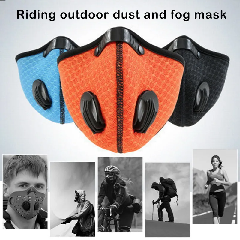 

20PCS Cycling Face Mask Sport Training Mask KN95 PM2.5 Anti-pollution Running Mask Activated Carbon Filter Washable Mask