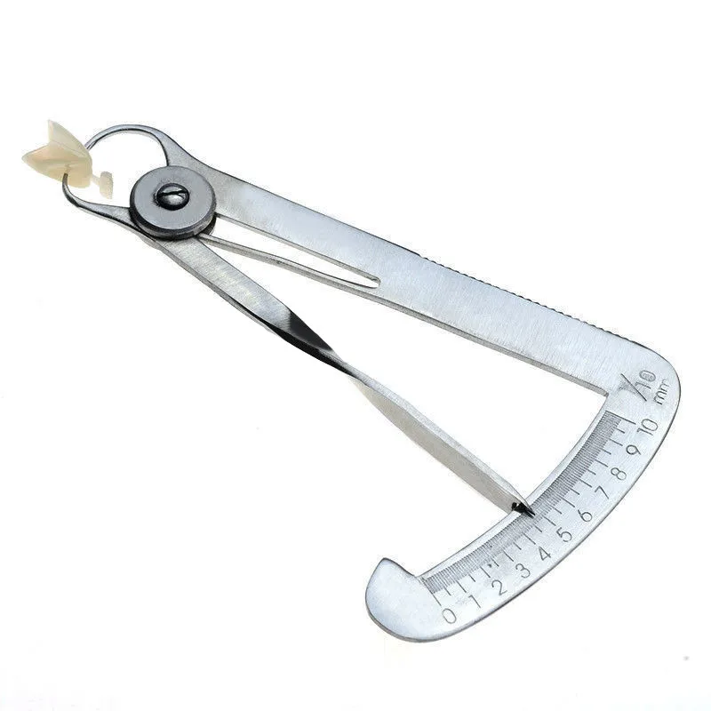 Стоматологический толщиномер ортодонтический Измеритель для металлического воска Стоматологическая лаборатория из нержавеющей стали стоматологический металлический воск толщина Измерительная Линейка Инструмент