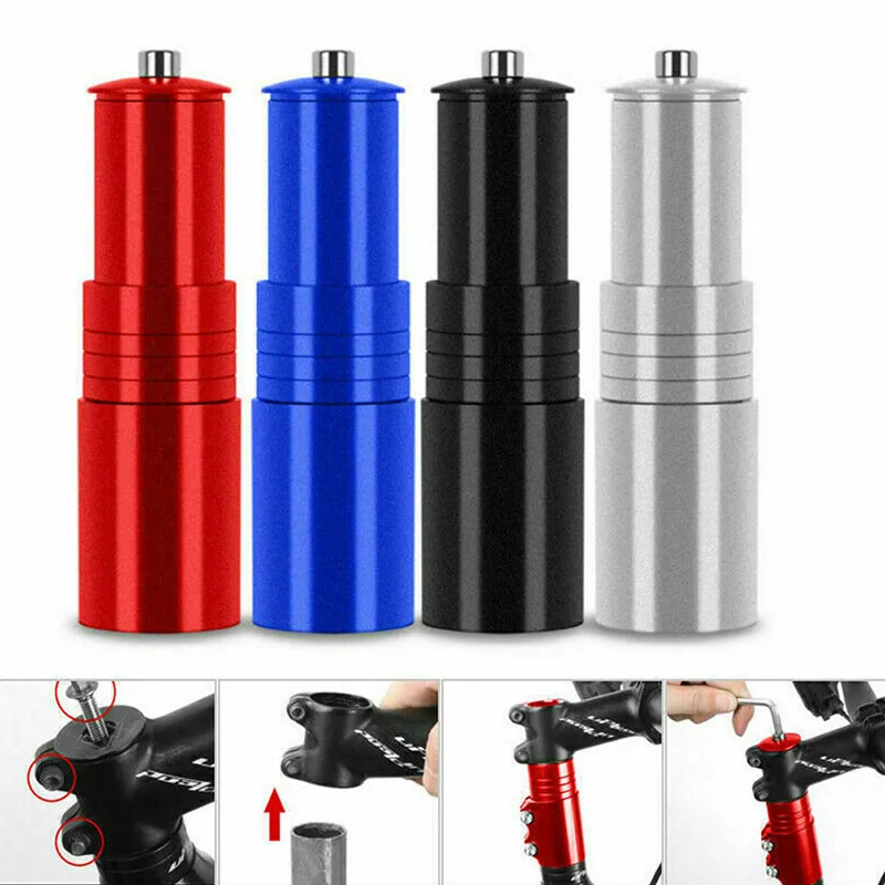 Bicycle Bike Handlebar Fork Stem Riser Rise Up Extender Extension Head Up Adaptor Durable MTB Mountain Cycling Part Bike Stem