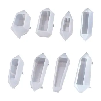 

8 Pcs/set Crystal Epoxy Mould DIY Pendant Necklace Jewelry Decorative Silicone Mold Set