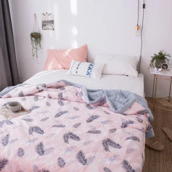 

Summer Quilt Quilted Air Condition Blanket Lightweight Blankets Bedding Quilt Bedroom Comfortable Cover Machine Washable