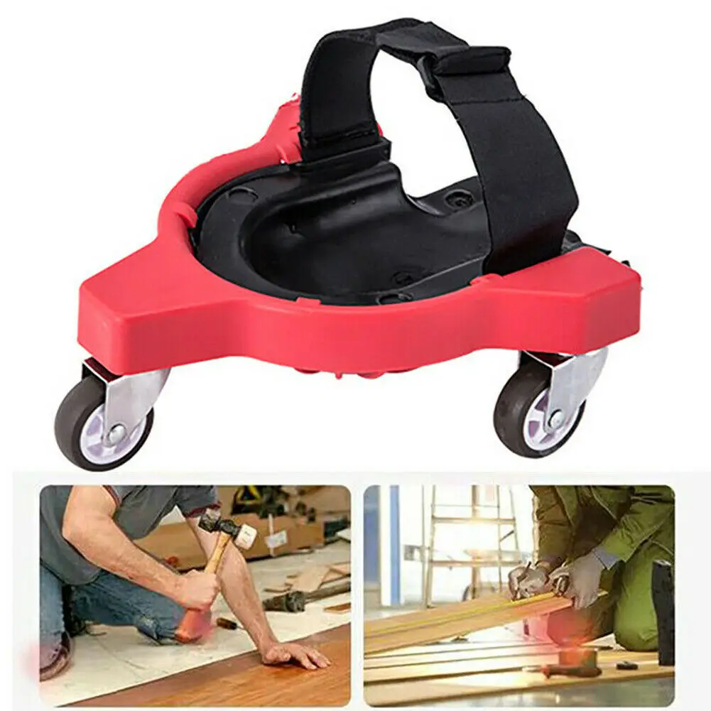 

Adjustable Strap Knee Pad Plastic Rolling Wheels For Tool Gliding Construction Job Flexible Protective Practical Mobile Workers