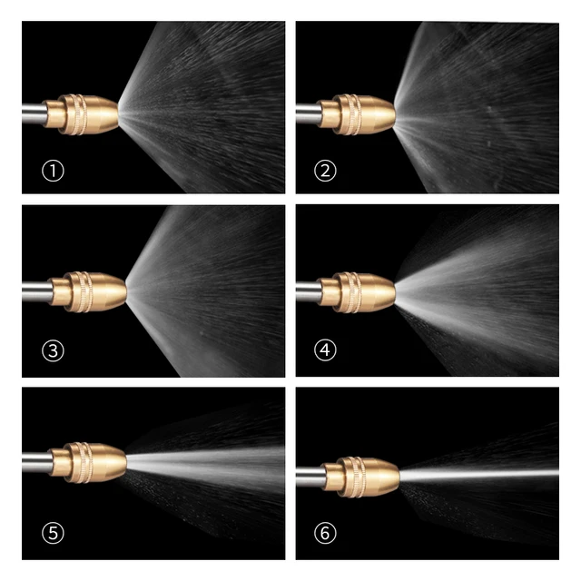 Multifunkcionális Kerti Öntözés Spray -Pisztoly Háztartás Nagynyomású Sprinkler Hab Autó Mosás Fúvóka Víz Sugárhajtású Fegyverkert Szerszámok - Image 6