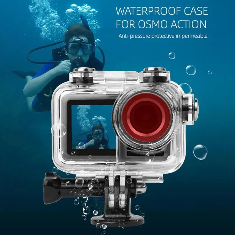 Водонепроницаемый корпус 60 м, подводное покрытие для экшн-камеры DJI OSMO, прозрачный антиокислительный антикоррозийный корпус