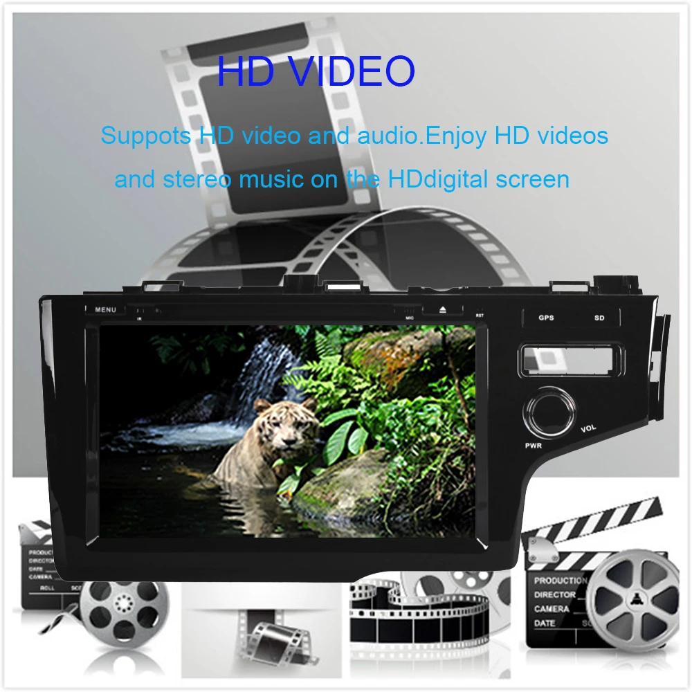 Top Android 9.0 4GB Octa Core Car GPS Navigation For Honda Fit/Jazz Right Hand Driving 2014-2019 Radio Stereo DVD Multimedia Player 2