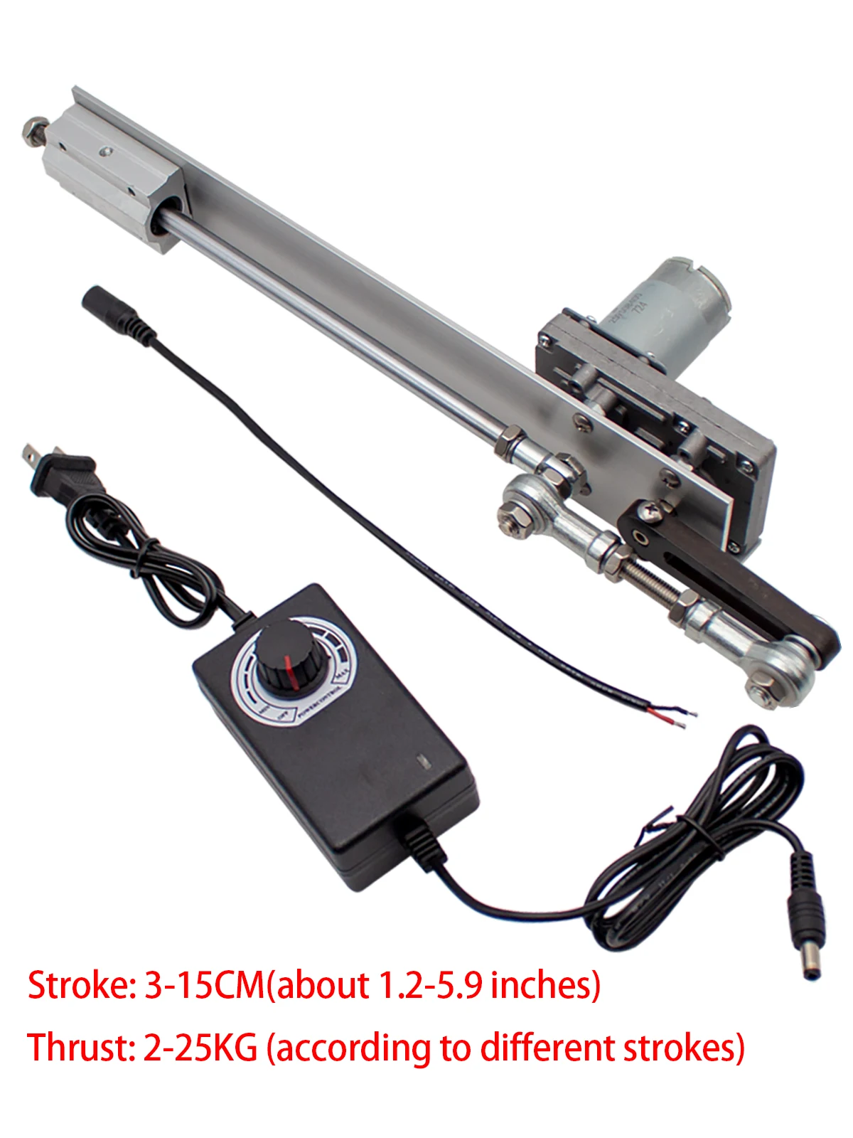 24V Motore Fai da te con Regolatore di Velocità Corsa 3-15cm DC24V, 45giri/min Attuatore Lineare a Ciclo Alternativo Motore telescopico Regolabile con Ingranaggio DC 12V 24V Motore Fai da te con Regolatore di Velocità Corsa 3-15cm DC24V, 45giri/min Attuatore Lineare a Ciclo Alternativo Motore telescopico Regolabile con Ingranaggio DC 12V