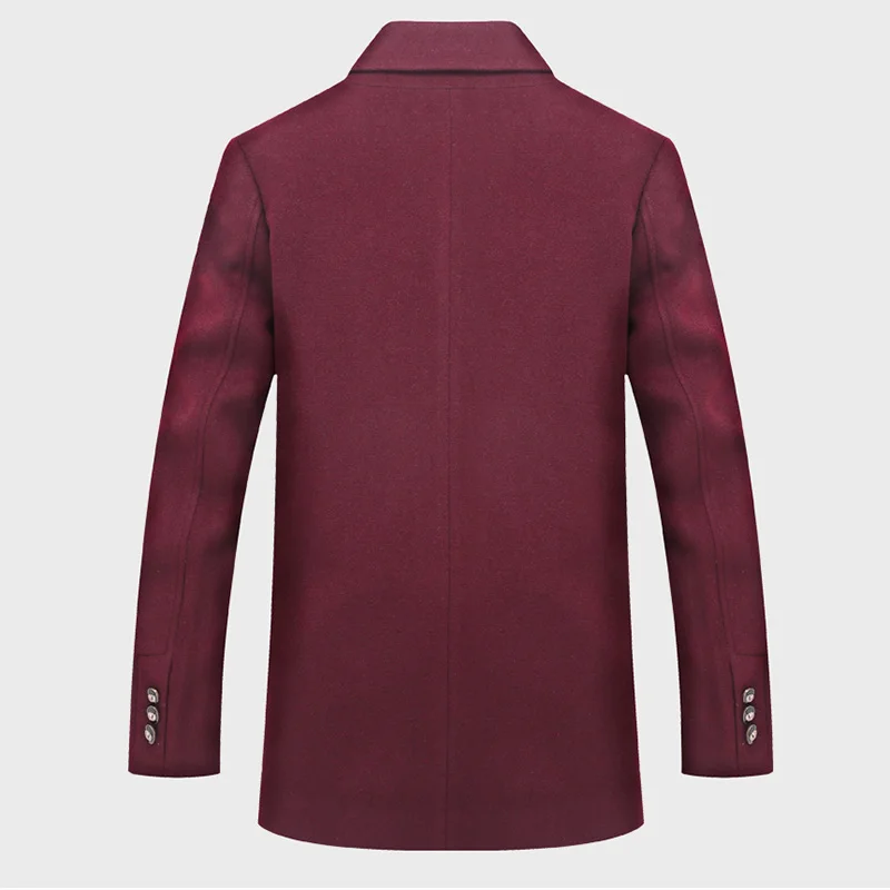 Smart casual, Осень-зима, Мужское пальто с воротником-стойкой, верблюжий, черный, длинное шерстяное пальто, новинка, Осеннее Мужское пальто с меховым воротником, длинное шерстяное пальто
