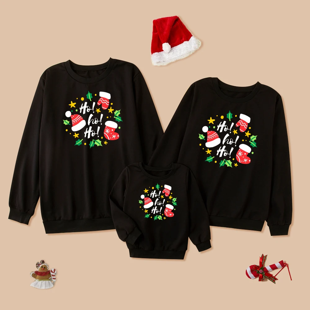 Ropa navideña familiar ZAFILLE Ropa con estampado de alce de dibujos animados Sudaderas familiares iguales para mamá e hija Ropa para mamá y yo