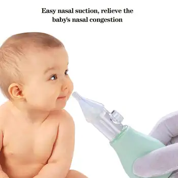 

Baby Nasal Aspirator For Newborn Baby Snot Absorb Nose Cleaner Baby Care Safety Silicone /PP Material Anti-adverse Current
