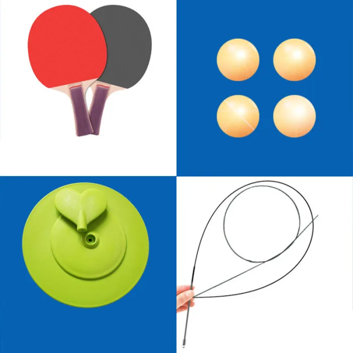 Tables Tennis Rebound Trainer PingPong Training Equipment Elastic Rebound Shaft FH99