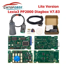 Lexia 3 pp2000 completa chip diagbox v7.83 firmware 921815c para citroen para peugeot v48/v25 lite lexia3 obd2 ferramenta de diagnóstico do carro