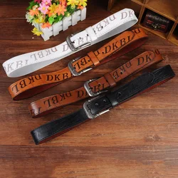 The New PU Leather Men Belt Alloy Pin Buckle Fashion Luxury Designer Smooth 3.8cm Belts For Male Unisex Business Jeans Waistband