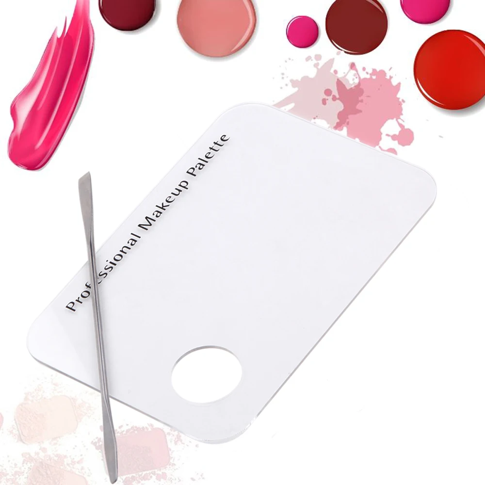 Mixing-Palette Spatula Make-Up-Accessories Makeup Stainless-Steel Hands-Free Nail Acrylic
