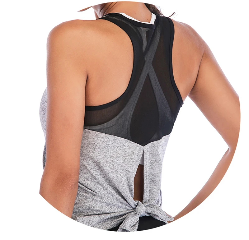 Sport Top Jersey Woman T-shirt Active Crop Top Yoga Gym Fitness Sport Workout Sleeveless Vest Singlet Running Training Clothes