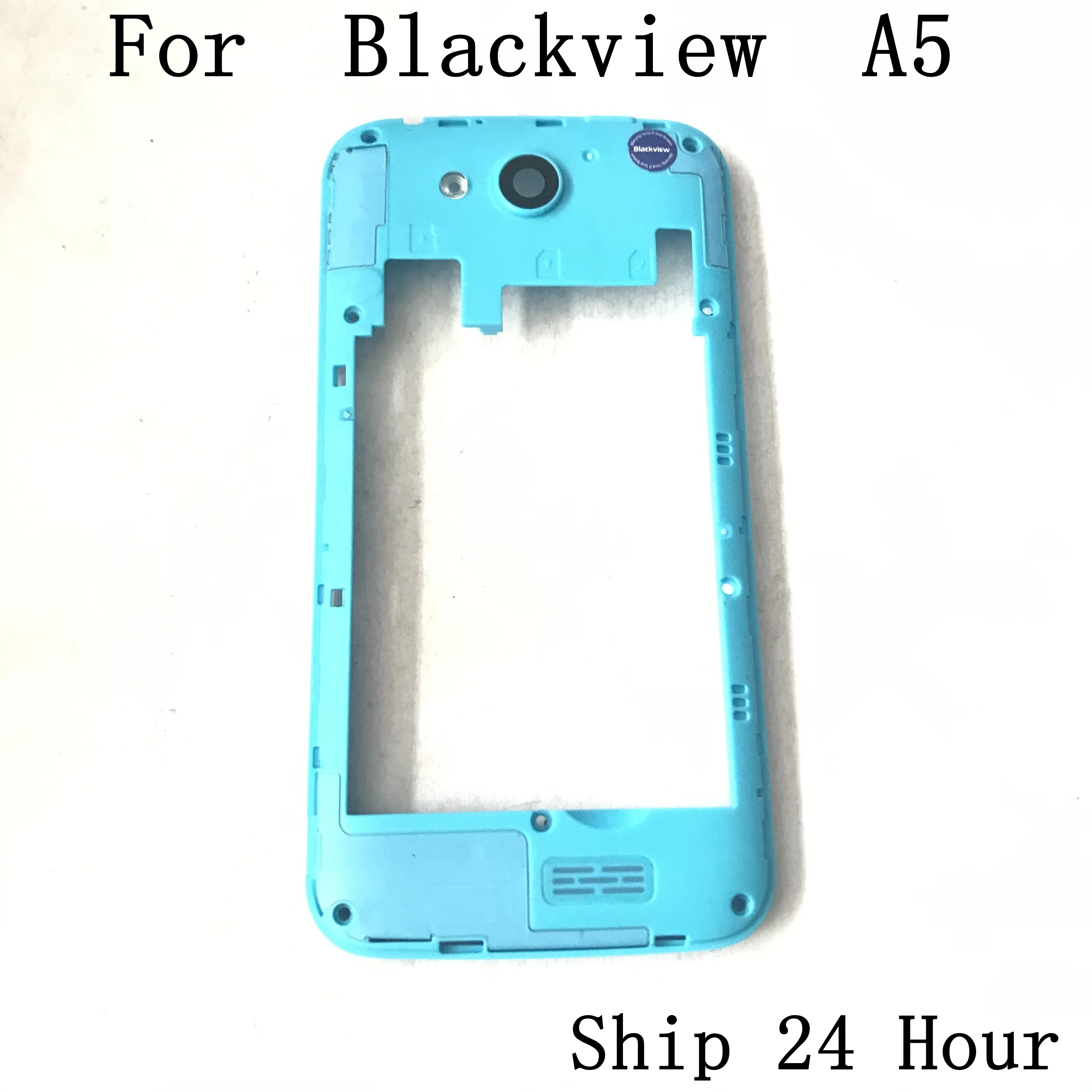 Blackview A5 используется задняя рамка Оболочка Чехол+ камера Стекло Объектив для Blackview A5 ремонт починка Часть Замена