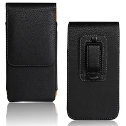 Universal Magnetic Leather Phone Holster with Belt Clip - iPhone 5 5 S SE (SLZ)