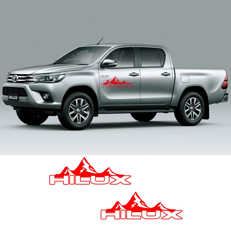 2 шт. автомобильные виниловые боковые полосы наклейки Авто графика для Toyota HiLux