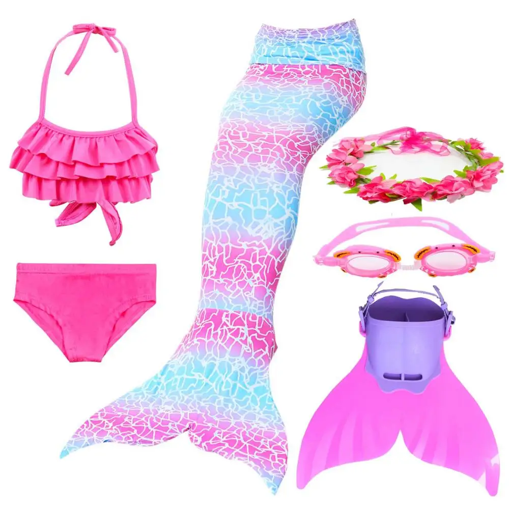 2019-Girl-s-Mermaid-Tail-for-Kids-Swimming-Bating-Suit-Costume-Swimsuit-Swimmable-Cosplay-Bikini-Set(14)
