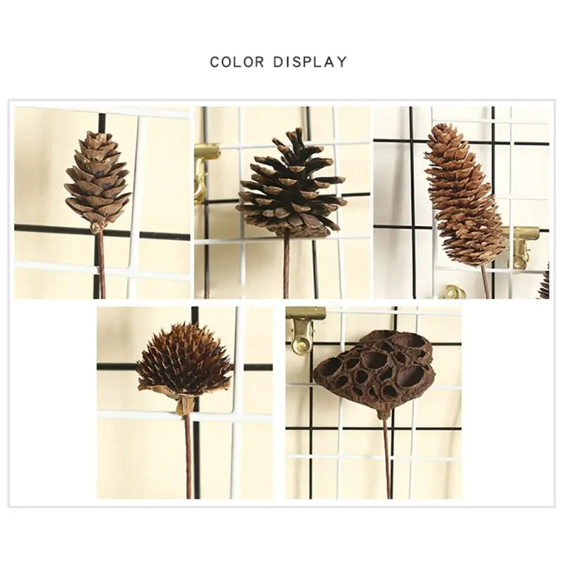 

Natural Pine Cone Dried Plant Stems Christmas Decoration Ornament Artificial Plants Xmas Holiday Decor Crafts