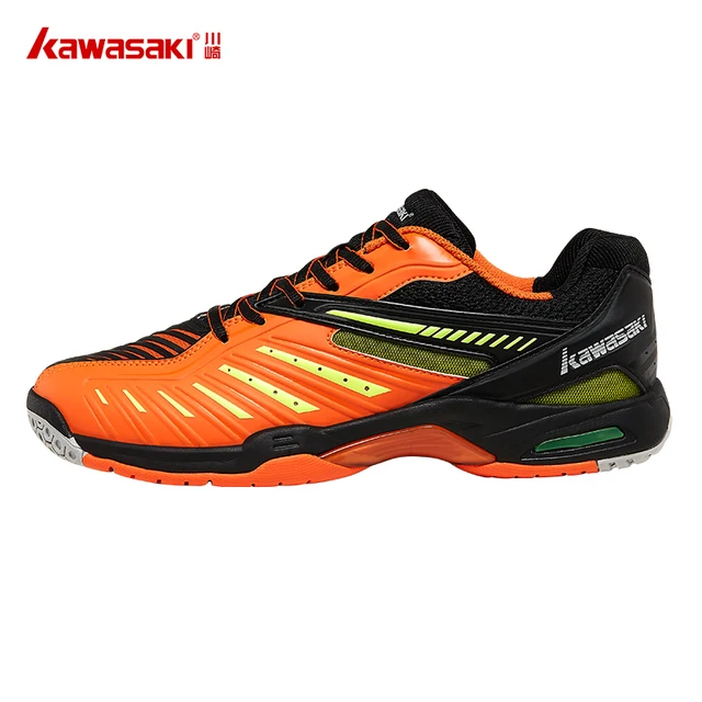 US $56.60 Kawasaki Badminton Shoes for Men Orange Professional Indoor Court Sports Sneakers Anti-Slippery Har