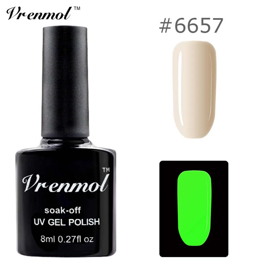 Лак для ногтей nagellak нетоксичный лак для ногтей 18 флюоресцентные цвета неоновый светящийся гель лак для ногтей tPTo Gvernis полуперманентный УФ