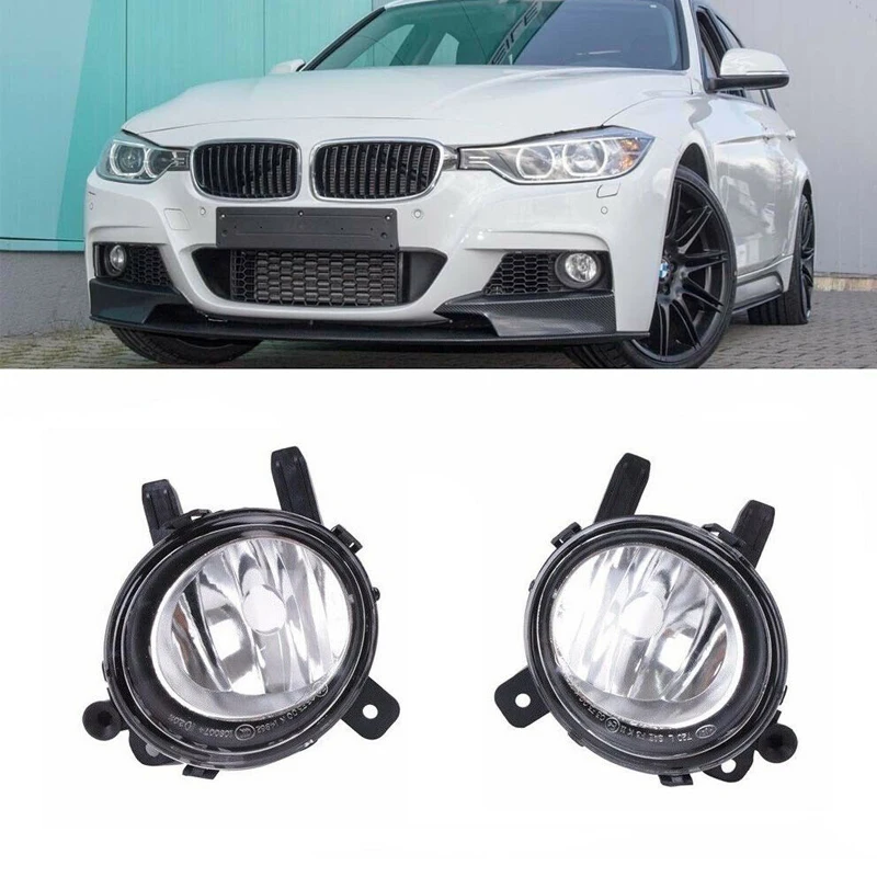 

MagicKit 1Pcs Front Fog Light Lamp Cover Emark Without Bulb For BMW 3 Series F20 F22 F23 F30 F31 F32 F33 F34 F35 F36 2011-2016