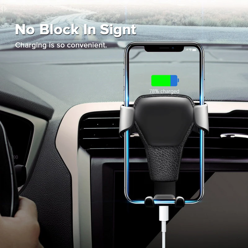 Lvtl гравитационный Автомобильный держатель для телефона в автомобиль, устанавливаемое на вентиляционное отверстие в салоне автомобиля крепление на зажиме без Чехлы для мобильного телефона с магнитной защелкой держатель сотового телефона Подставка Поддержка для iPhone X 7