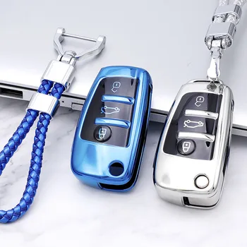 

Soft TPU car key case key cover for Audi A1 A3 A3 8P 8L 8V S3 RS3 Q3 Q7 S3 TT Protect Shell Cover Case car auto Accessories