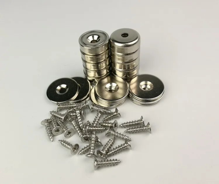 20 шт D20mm стальная чашка редкоземельный магнит с Запорная планка неодимовый магнит защелки для блокировки Деревообработка мебель дверь
