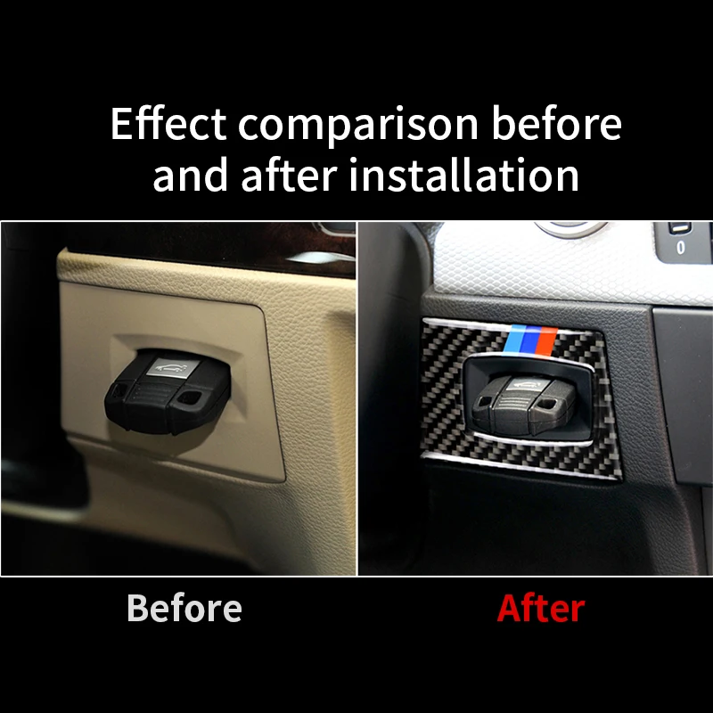 Эффективные автомобильные наклейки для BMW e90 e92 e93 M защитное отверстие ключа из