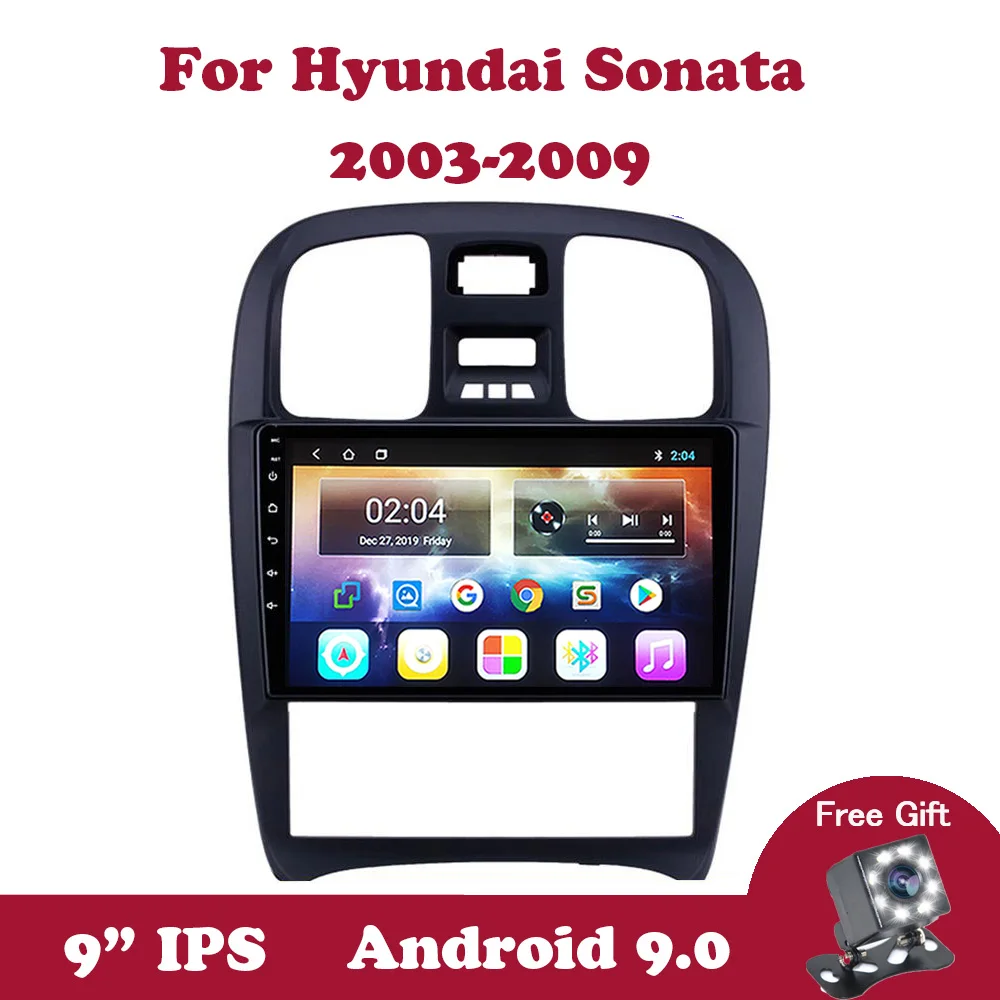 

Android 9.0 IPS 9 inch Navi Auto Radio For Hyundai Sonata 2003 2004 2005-2009 Car multimedia Player GPS PIP Split Screen DVD