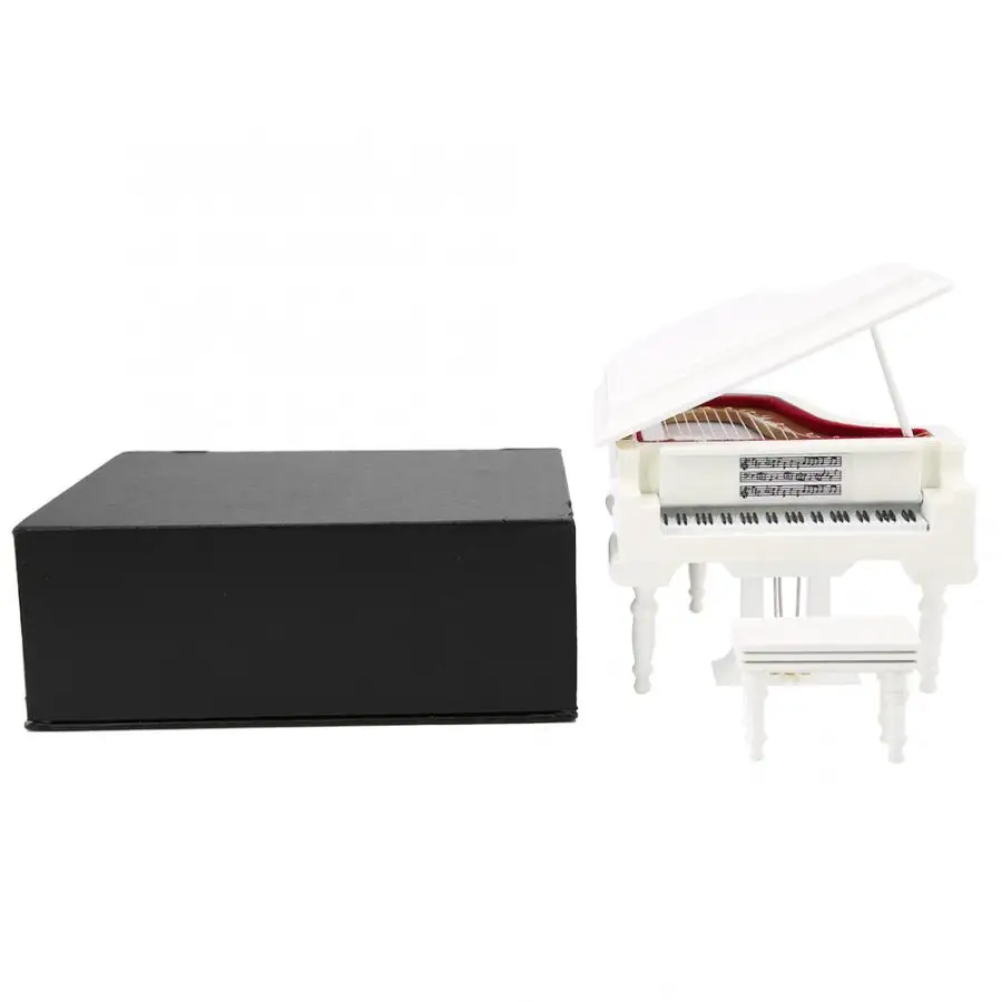 Деревянный миниатюрный музыкальный инструмент модель пианино дисплей мини украшения Ремесло товары для дома - Цвет: no music