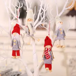 4 шт. Рождественская елка украшения кулон Девушка и Санта-Клаус игрушки украшения для дома украшения De Navidad падение рождественские