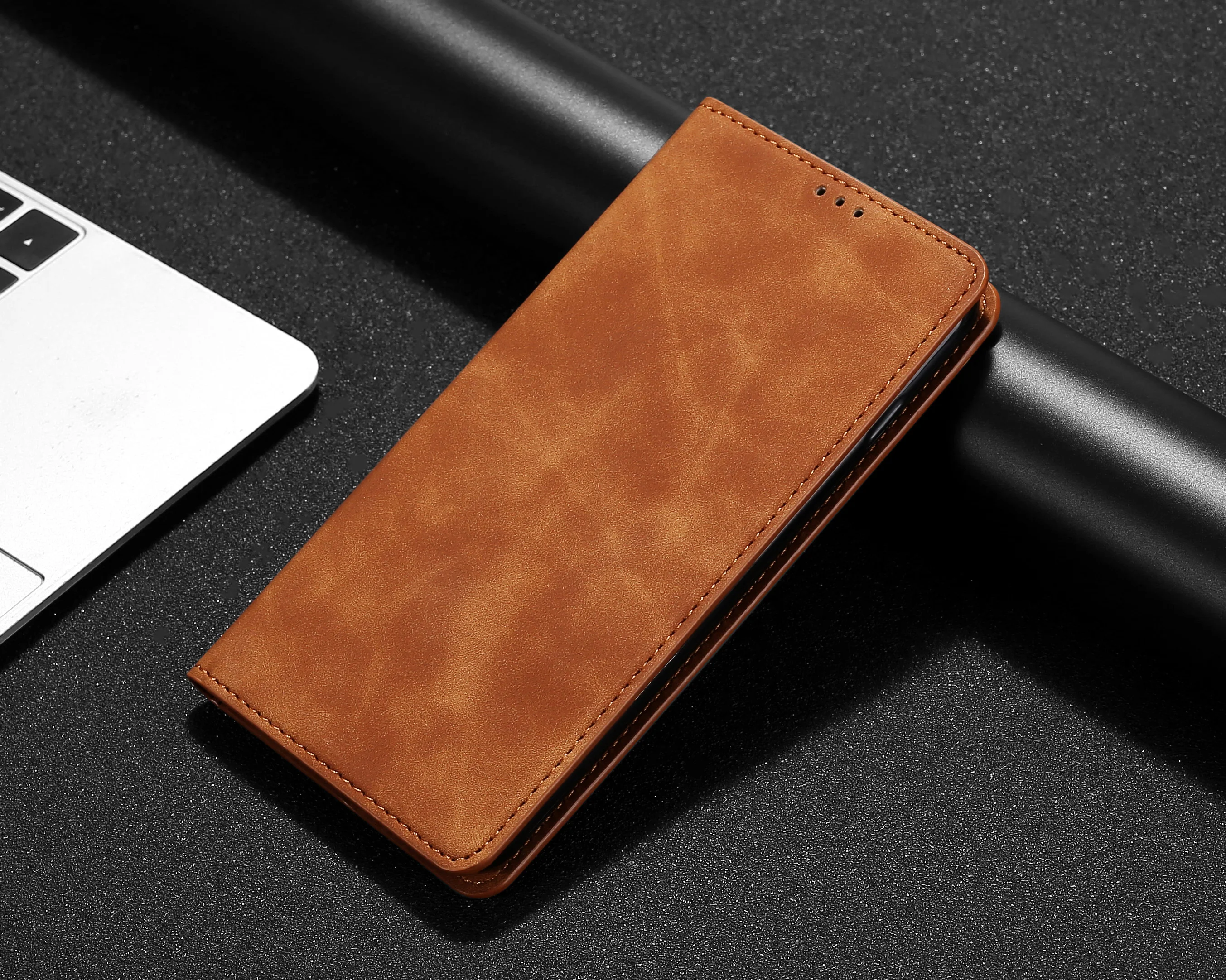 xiaomi leather case chain Magnetic Leather Book Flip Phone Case For Xiaomi Mi 9 A3 A2 Lite A1 Card Holder Cover For Redmi Note 8 7 5 6 Pro 4X 4 6A Plus 8T xiaomi leather case card