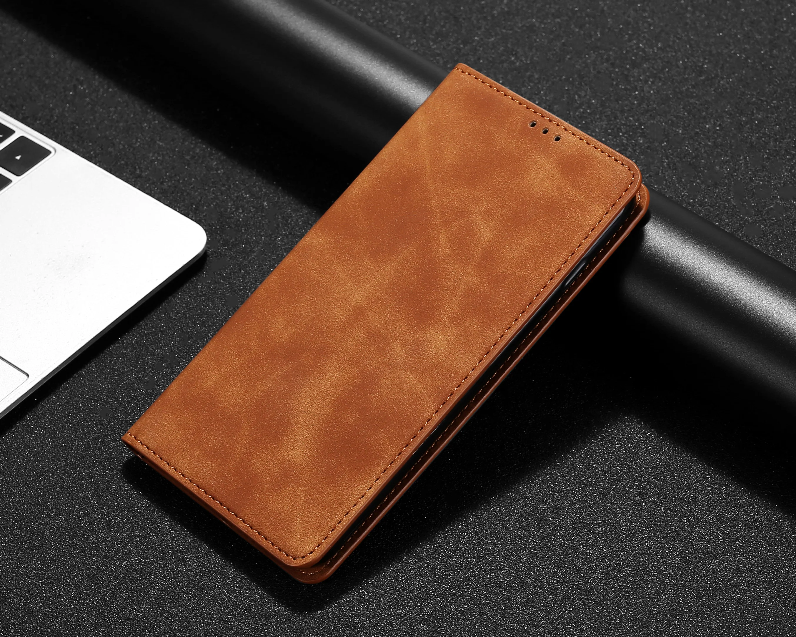 Da Cao Cấp Sang Trọng Từ Flip Dành Cho IPhone Xs Xr X 11 Pro Max Ví Đựng Thẻ Ví Bao Da Book Cover Cho IPhone 8 7 6 6S 6S Plus Etui casely phone cases