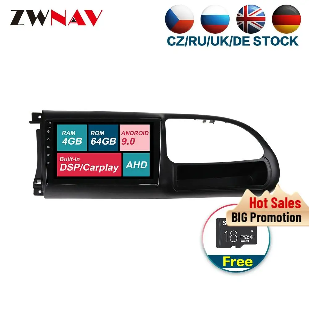 Gps Navi 4 Гб RAM Android 9 0 автомобильный мультимедийный плеер для Ford Transit 2010-2016 радио