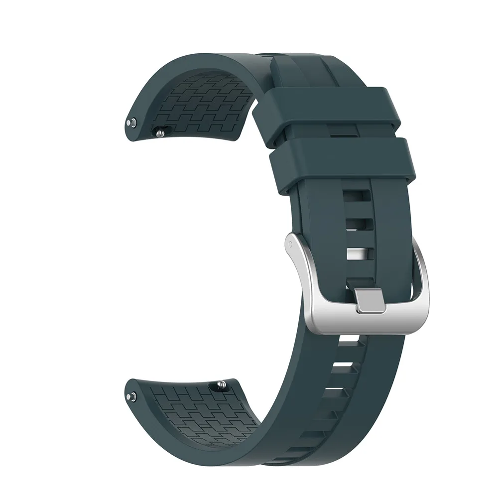 Ремешок группы аксессуары для huawei часы GT Спортивные наручные часы для samsung gear s3 frontier классический smartwatch 22 мм силиконовый - Цвет ремешка: Dark green