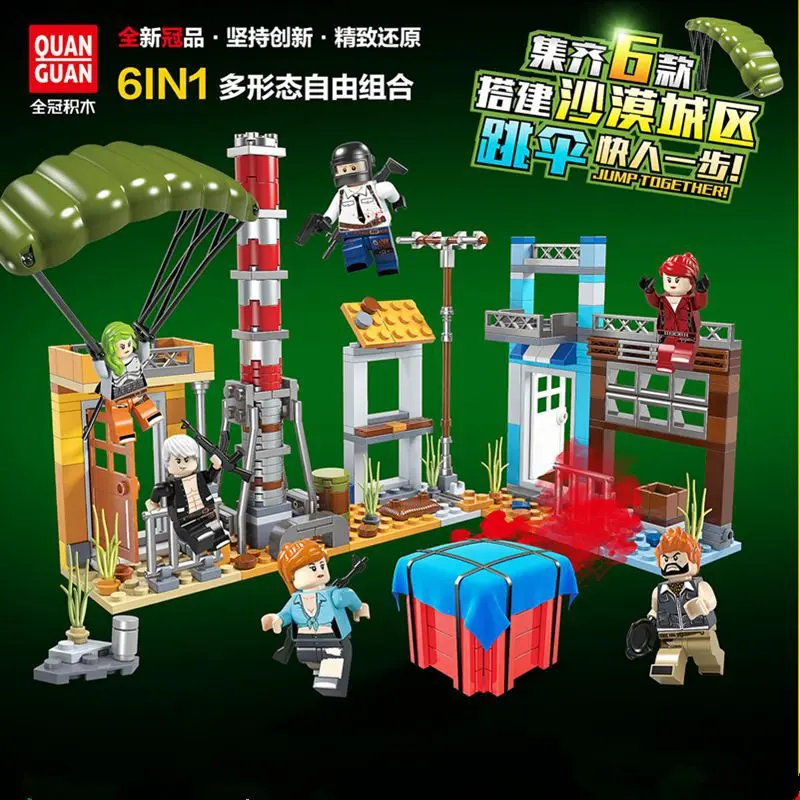 

Crown 100048 Jedi Survival Chicken Battlefield Ghillie Suit Building Blocks Minifigures Building Blocks Assembled Educational CH