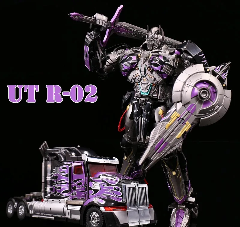 Уникальные игрушки трансформация UT R-02 R-02B R02 R-02V OP Commander MPM Рыцарь Воин фигурка Робот Игрушки - Цвет: R02V Purple With Box