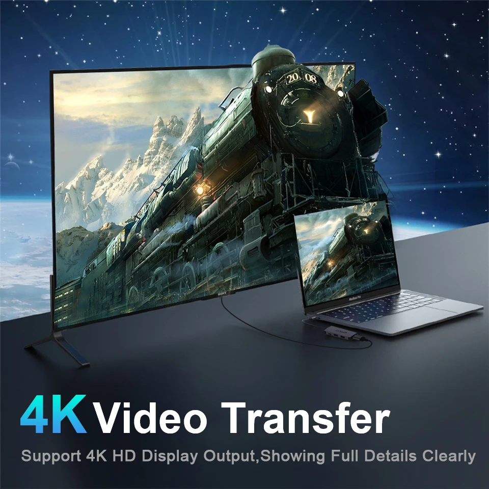 USB концентратор QGeeM для Macbook Pro мульти 3 1 Тип C 0 2 HDMI адаптер PD док станция Huawei Mate 20 OTG