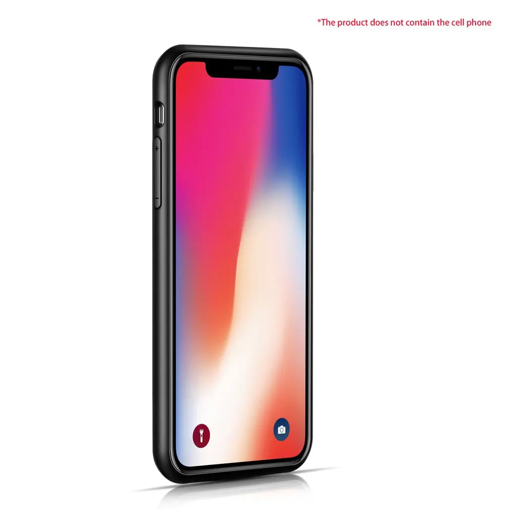 Soft TPU 3600mAh Wireless Backup Clip Battery Charger Fast Charge Power Bank Case For iPhoneX Protective Full Cover Shell