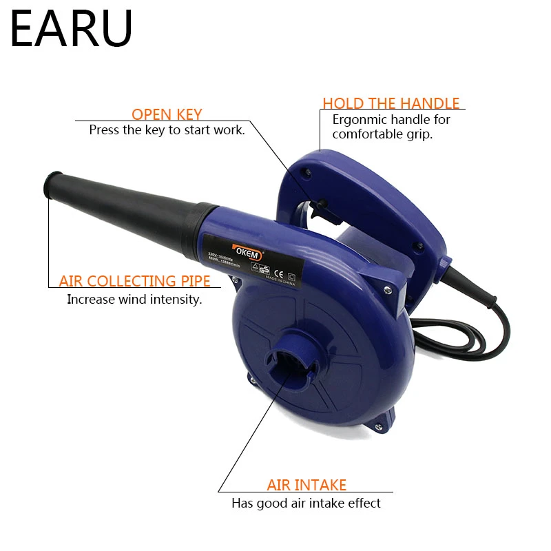 1pc Vacuum Computer Cleaner Electric Industrial Air Blower Dust Blowing