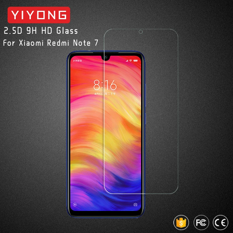 

YIYONG 2.5D Screen Glass For Xiaomi Redmi Note 7 6 5 8 Pro Tempered Glass Xiomi Screen Protector For Xiaomi Note 7 8 Pro Glass